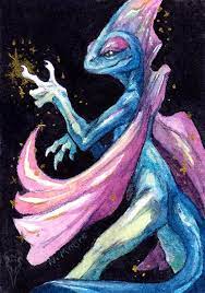 Shiny Inteleon Mini Painting Etsy Mini Paintings Painting Traditional Paintings