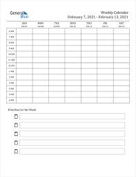 Check spelling or type a new query. Weekly Calendar February 7 2021 To February 13 2021 Pdf Word Excel