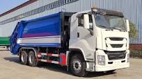 Isuzu GIGA 6UZ1 engine 20cbm rear loader garbage truck