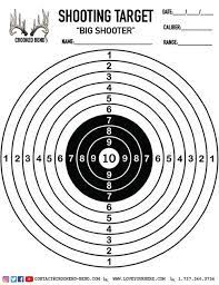 free printable shooting targets crooked bend