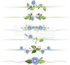 Morning Glory Page Dividers Morning Glory Flowers And Vines Floral Flower Vine Tattoos Morning Glory Flowers Birth Flower Tattoos