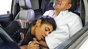 Aly gives him a salivary blowjob in the car, shes the best at sucking cock!