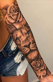 TATUAGENS DE LEÃO FEMININAS: 130 idéias para se inspirar -