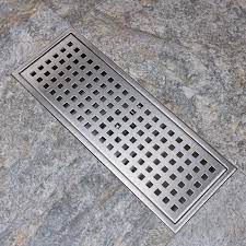 304不锈钢条形地漏长方形地漏防臭浴室淋浴房卫生间长条型排水槽-Taobao