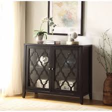 Benzara Accent Chest With 2 Glass Doors Acme Furniture Furniture Wood Doors Interior