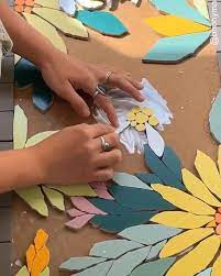 Metdaan Diy On Instagram Mosaics Are Our New Obsession By Brionymachinceramics Floral Mosaic Tile Art Handmade Ti In 2021 Metdaan Diy Glass Crafts Crafts