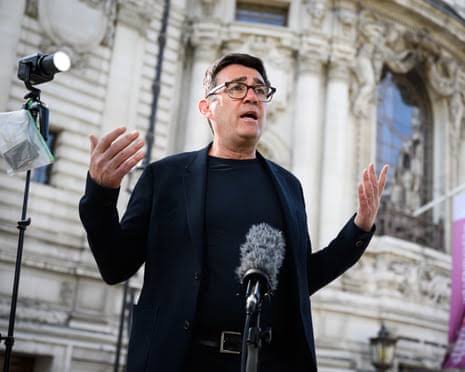 Huge mistake': Labour in turmoil as Burnham blocked from byelection race | Andy Burnham | The Guardian