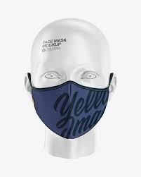 Download Face Mask Mockup In Apparel Mockups On Yellow Images Object Mockups Mask Clothing Mockup Face Mask