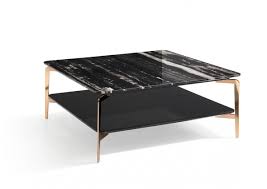 Modrest Dorian Modern Black Marble Ebony Square Coffee Table Rose Gold Legs 29 X 29 X Coffee Table Square Marble Coffee Table Black Marble Coffee Table