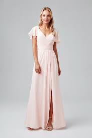 Flutter Sleeve Crinkle Chiffon Bridesmaid Dress W11446 Flowy Bridesmaid Dresses Bridesmaid Dresses Australia Winter Bridesmaid Dresses