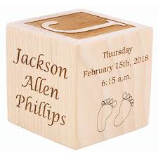 Made of soft, lightweight fabric, the boppy newborn lounger is the perfect little nest. Personalized Wood Baby Birth Block Choose From 3 Sizes New Baby Gifts Baby Boy Baby Girl Newborn Gifts 2 Buy Online In Maldives At Maldives Desertcart Com Productid 106573157