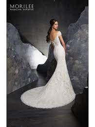 Sell My Wedding Dress Mori Lee 5616 Kinley Size 10 Fit And Flare Wedding Dress Backless Wedding Latest Bridal Lehenga Designs