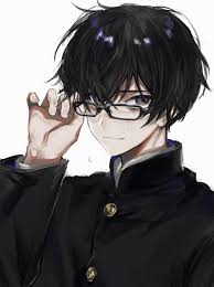 Black is the color of death, and many other things. ã™ãˆã¡ãƒ¼ On Twitter In 2020 Black Haired Anime Boy Black Hair Anime Guy Anime Black Hair