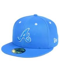 New Era Atlanta Braves Pantone Collection 59fifty Fitted Cap Blue 7 Hats For Men New Era Hats Atlanta Braves