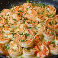 Gambas A La Creme Fraiche Recette Recette Scampis Recette Repas Sain