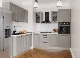 80 cm latime, 30 cm adancime si 60 cm inaltime. Set Bucatarie Cucina Pe Colt Gri Structo Transport Gratuit