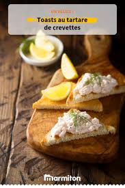 Toasts Au Tartare De Crevettes Recette Tartare De Crevette Recettes De Cuisine Recette A Base De Legumes