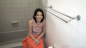 Petite Alt Teen Stepsister gets Caught in Shower and Fucks Stepbro in  Bathroom - Riley Jean -