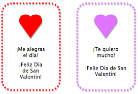 Simple Printable Spanish Valentine S Day Cards Spanish Playground Valentines For Kids Spanish Kids Valentines Day Activities
