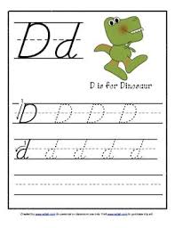 D Nealian Lettering Practice A Z Handwriting Practice Free Letter Recognition Preschool Dnealian Handwriting