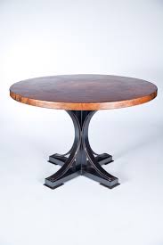 The atos 48 round dining table offers unique, modern styling at a great price point. Winston Dining Table With 48 Round Hammered Copper Top Boulevard Urban Living