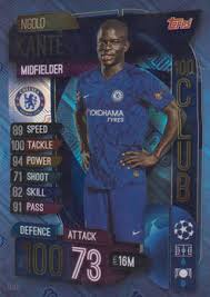 N'golo kanté was born on march 29, 1991 in paris, france. Topps Match Attax Champions League 19 20 2019 2020 Clu5 N Golo Kante Club 100 Ebay