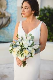 Ponte Vedra Spa Lawn Ceremony And Surf Club Reception Jaclyn John Wedding Gown Backless All White Wedding Wedding Dresses