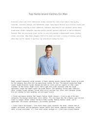 Cheap mens name brand clothes. Top Name Brand Clothes For Men