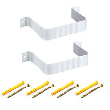 Gutter Downspout Straps,3x4 2Pcs Gutter Strap,Gutter Downspout Bracket,  Downspout Holder Leader Strap, Rain Gutter Downspout Extender Gutter Strap  for Home Repair (White) - Amazon.com