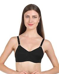 Groversons Paris Beauty Anamika Poplin Cotton Fabric Full Coverage Non Padded Non Wired Comfortable Bra For Women Girls Teenagers Size Cup B