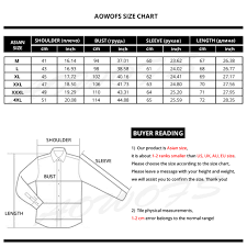 Mens Collar Shirt Size Chart Rldm