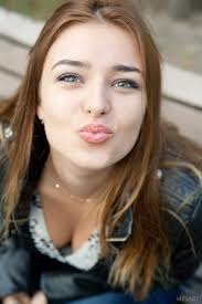 Adriana F, model, duckface, hazel eyes, pink lipstick, leather jackets,  brunette, HD phone wallpaper