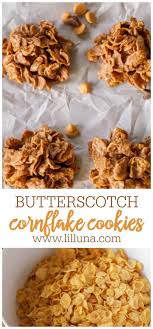 Butterscotch Cornflake Cookies 4 Ingredients Lil Luna Recipe In 2020 Baking Recipes For Kids Cornflake Cookies Butterscotch Chip Cookies