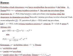 Contoh soal peluang distribusi binomial dan pembahasannya. Pengertian Binomial Asumsi Jenis Data Rumus Contoh Soal Share28s