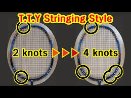 Tai tzu ying is known for her stupendous deceptive style of play. Tai Tzu Ying Stringing Style 4 Knots Badminton Racket Stringing Youtube