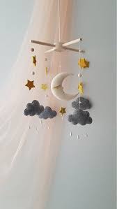 Baby Mobile Moon Stars Mobile Nursery Starry Sky Gift For Etsy Unisex Baby Gifts Stars Nursery Decor Diy Baby Stuff