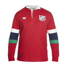 The jersey was designed by kit supplier canterbury, who spent hours of 3d body mapping. Mens British Irish Lions Stripe Sleeve Rugby Jersey Red From Canterbury