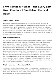 Fffm Femdom Nurses Take Every Last Drop Femdom Cfnm Prison Medical Bdsm