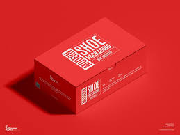 Download Modern Shoe Packaging Box Free Mockup Box Mockup Graphic Design Collection Box Packaging