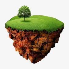 Green Floating Island Green Screen Video Backgrounds Studio Background Images Floating