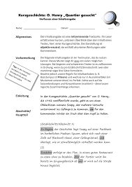 12 2 informierend schreiben in der realität: O Henry Inhaltsangabe Kurzgeschichten Geschichte