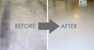 You need a garage floor paint that is going to adhere to your concrete slab, protect your floor, and not become unstable in extreme conditions, such as underneath red hot tires. How I Painted My Concrete Garage Floor Before After True Value