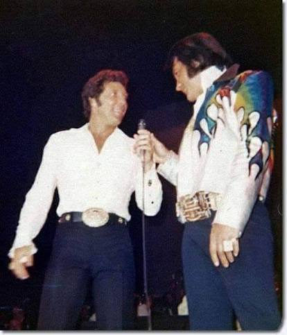 Tom Jones & Elvis on stage at aTom Jones concert !!!!