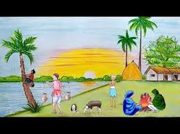 How To Draw Winter Season With Pencil Colour Drawing Scenery Drawing For Kids Winter Drawings Drawing For Kids