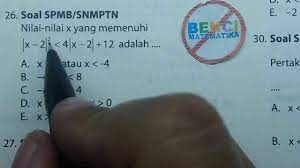 Check spelling or type a new query. Soal Snmptn Pertidaksamaan Mutlak Nilai X Yang Memenuhi Youtube