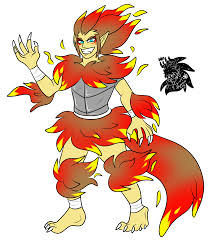 Fire Wolf Demon +Flatcolored Commission+ — Weasyl
