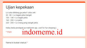 2) kepekaan terhadap pemberitaan tentang. Link Ujian Kepekaan Docs Archives Indonesia Meme