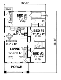Traditional Style House Plan 66468 With 3 Bed 2 Bath Country House Plans How To Plan Craftsman Style House Plans