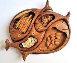 Decorative Wooden Plate Fish Decor Tray Christmas Snack Etsy In 2020 Fishing Decor Wooden Plates Fish Snacks