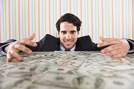 Image result for guy sitting on money
